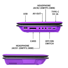 SUNPIN side profile showing swivel hinge, adjustable angles for comfortable viewing