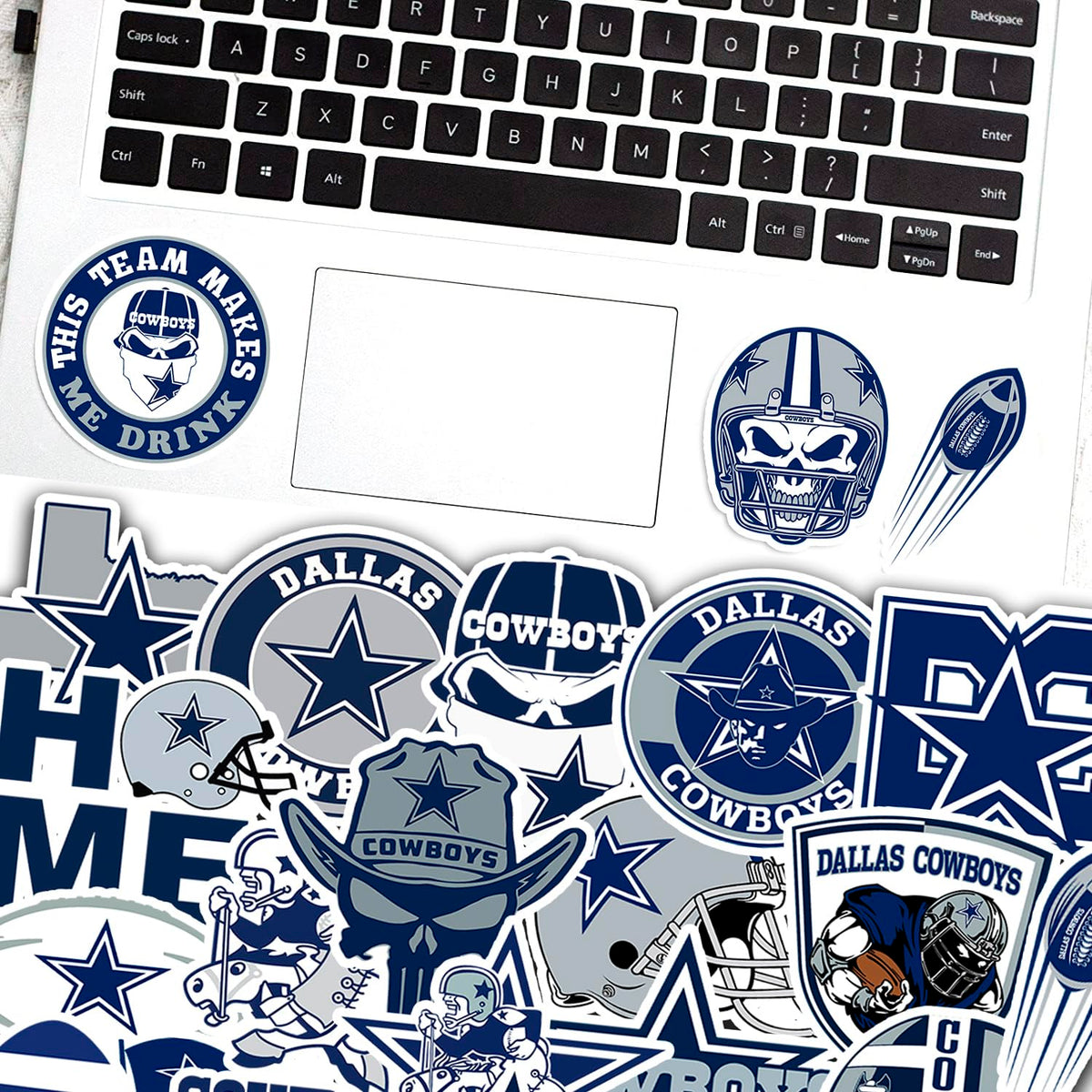 SUNSAIL 32-piece sticker set weatherproof and scratch-resistant for bikes and helmets.