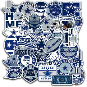 SUNSAIL Dallas stickers pack cover for laptops and water bottles, personalize gear with team pride.