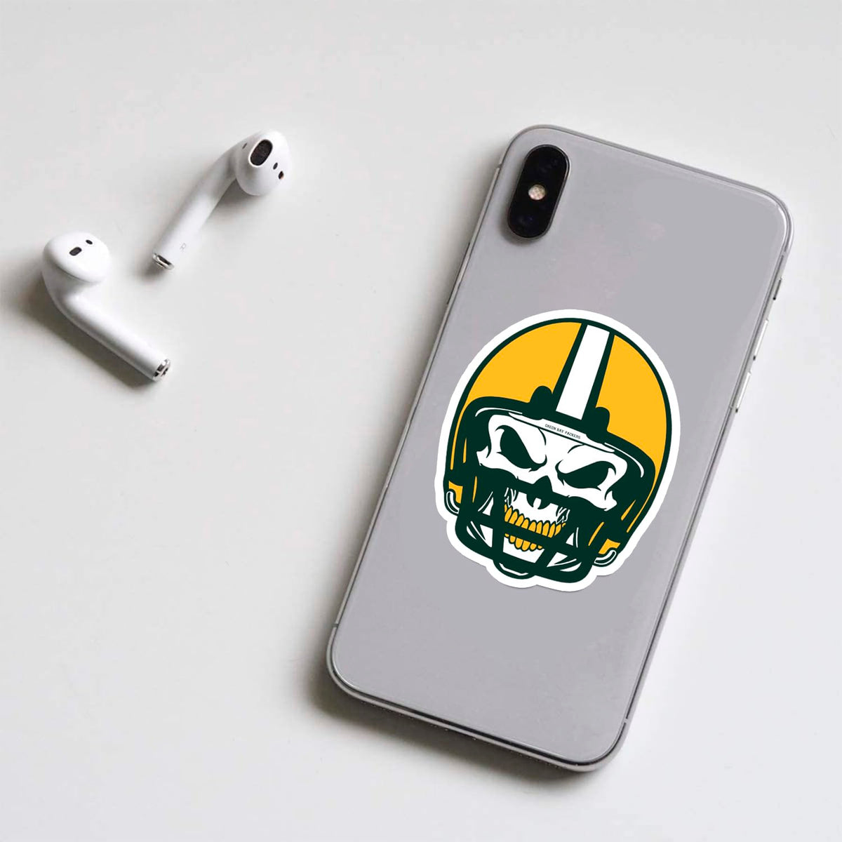 SUNSAIL Green Bay sticker on car or helmet provides weather-ready branding that lasts