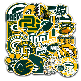 SUNSAIL Green Bay stickers on water bottle for durable, water-ready decor for sports lovers