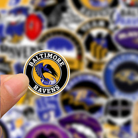 SUNSAIL Ravens sticker on a laptop for vibrant, long-lasting personalization.