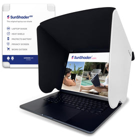 SunShader Pro 5 front view showing full hood and shade benefit