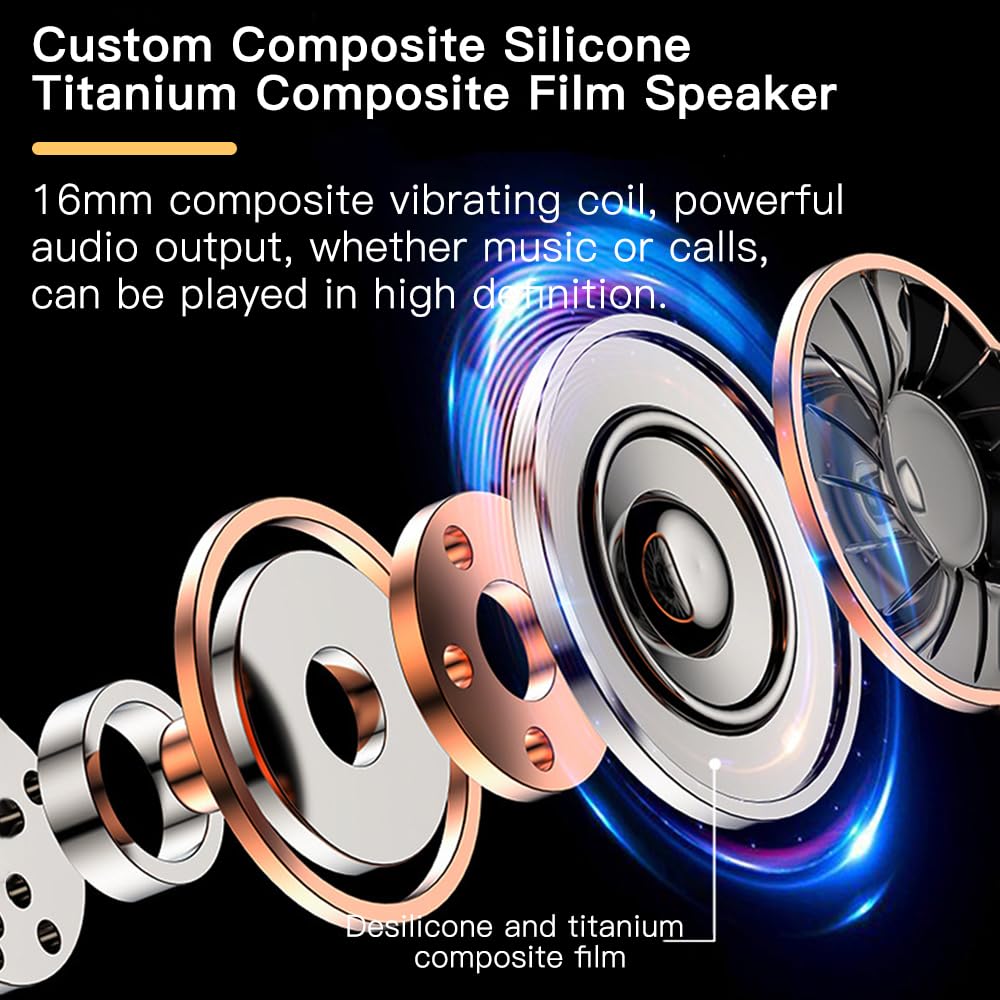 Sunshot OWS 16mm driver delivers clear stereo sound with rich bass.