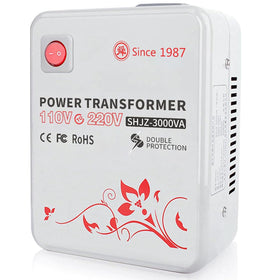 SUNSHUN Step Up Transformer front view for 110V to 220V conversion.