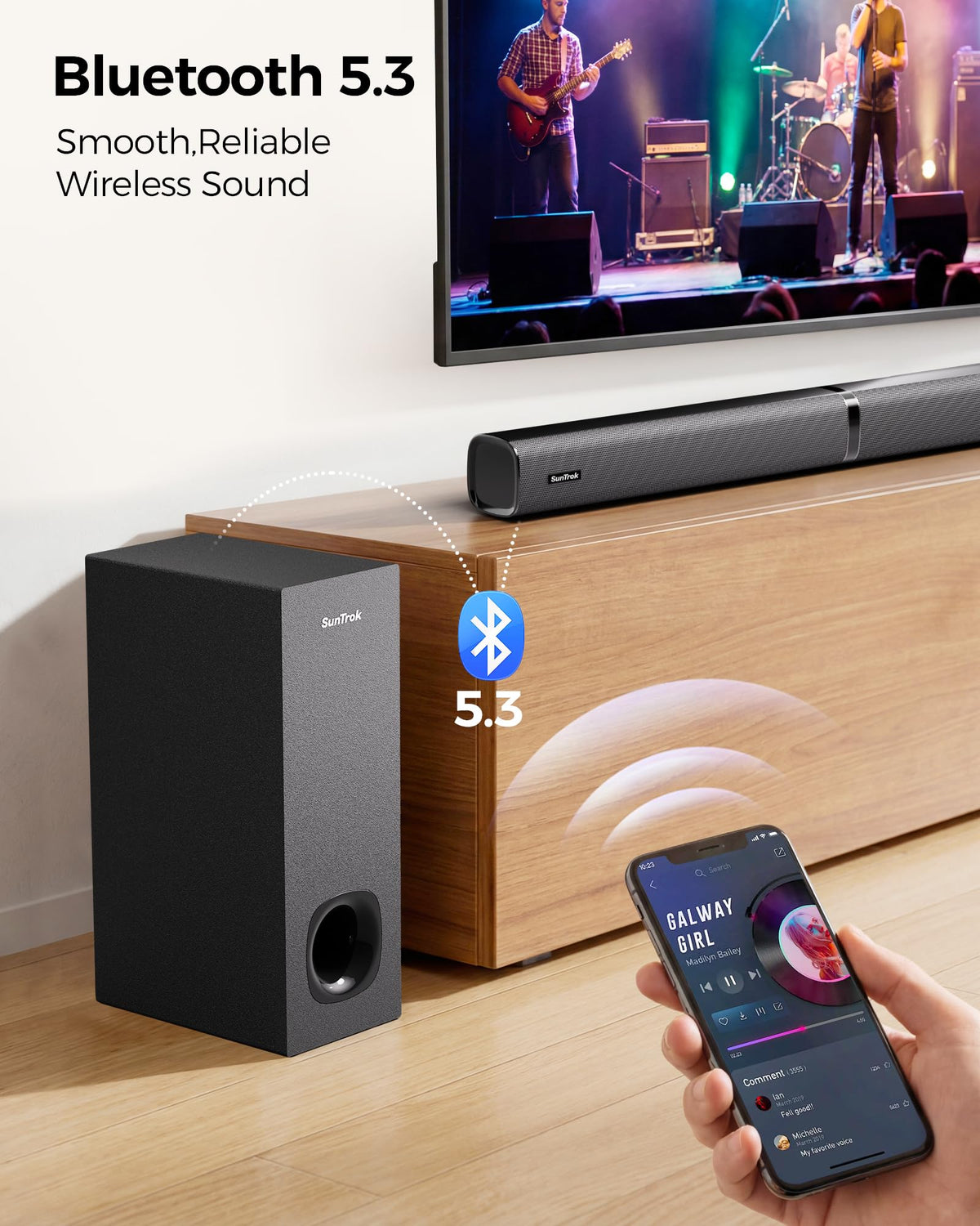 SunTrok included cables support a tidy, plug-and-play setup.