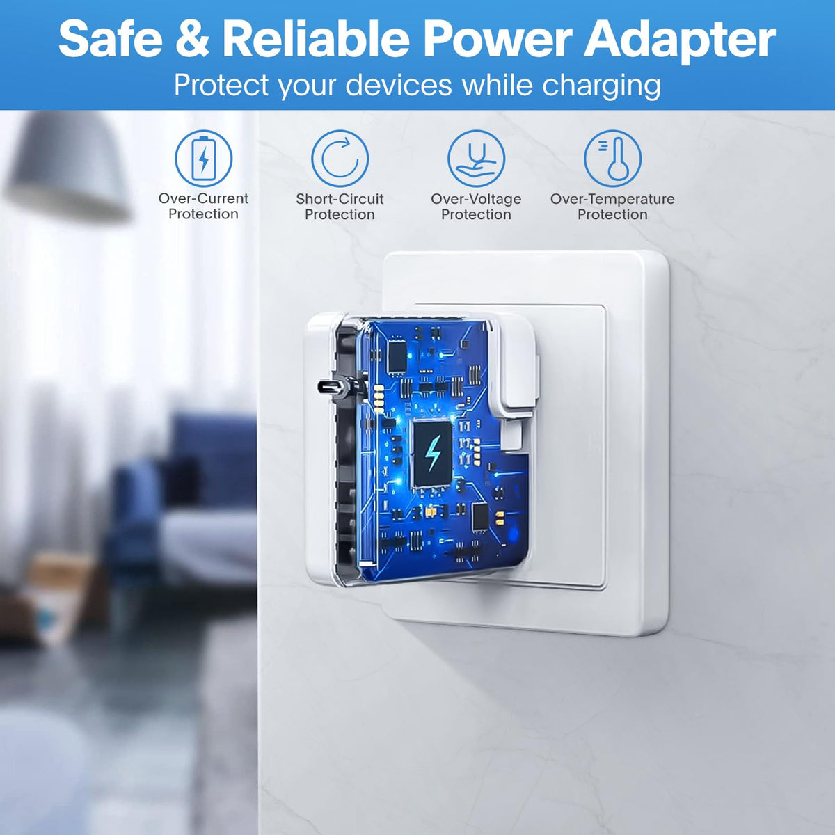 Sunveza charger paired with included USB-C cable for ready-to-use charging