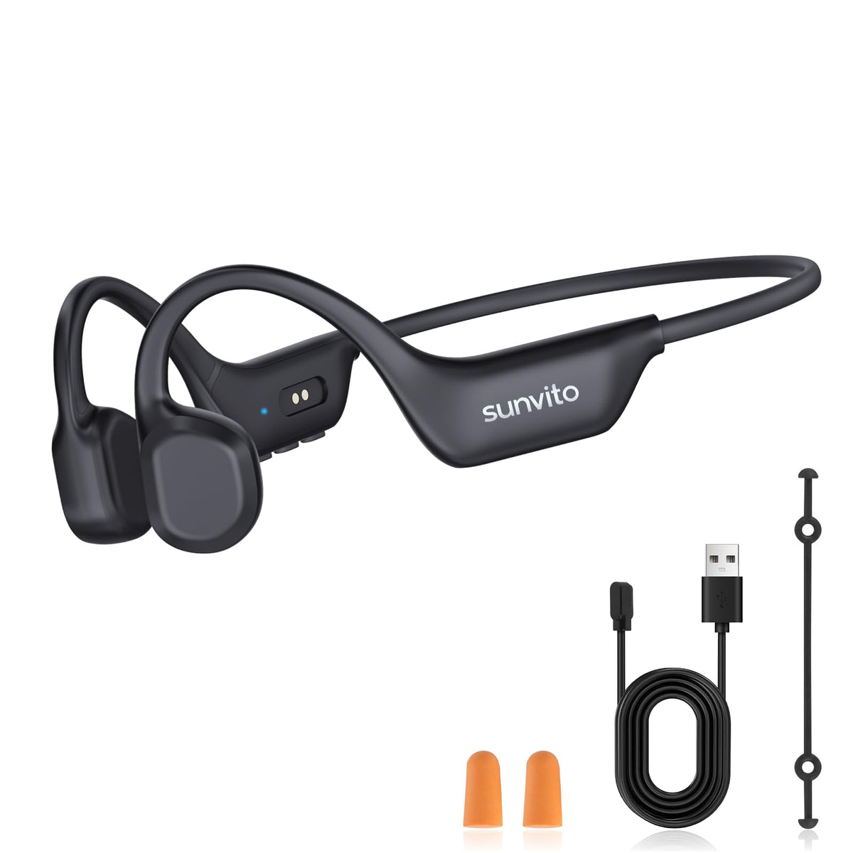 Sunvito bone conduction headphones with open-ear design for safer workouts