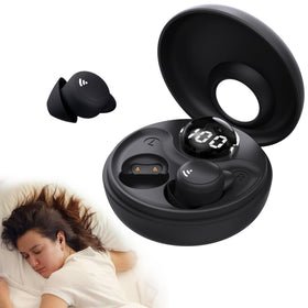 sunvito front view of box and earbuds showing compact package and convenience