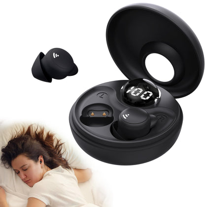 sunvito front view of box and earbuds showing compact package and convenience