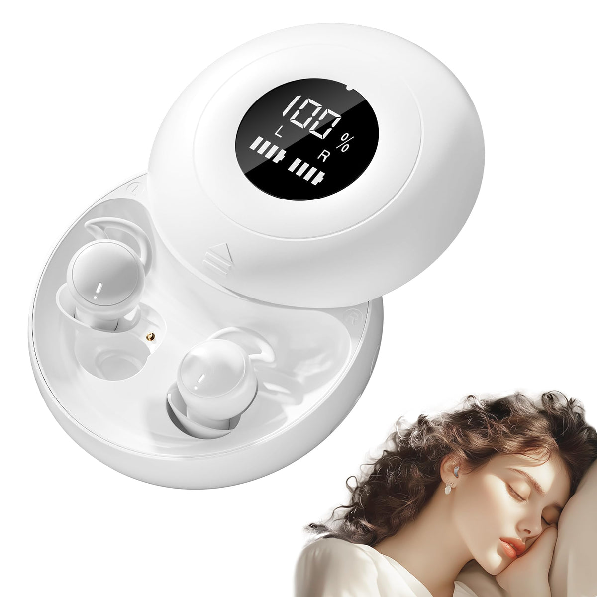 sunvito front view charging case open showing compact storage and convenience