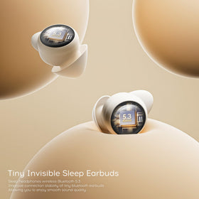 Sunvito IPX6 sweatproof earbuds in beige for workouts