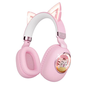 Sunvito cat-ear headphones with LED lights add playful flair to kids' soundtime