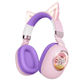 Sunvito cat-ear headphones with RGB LEDs for playful, fun listening