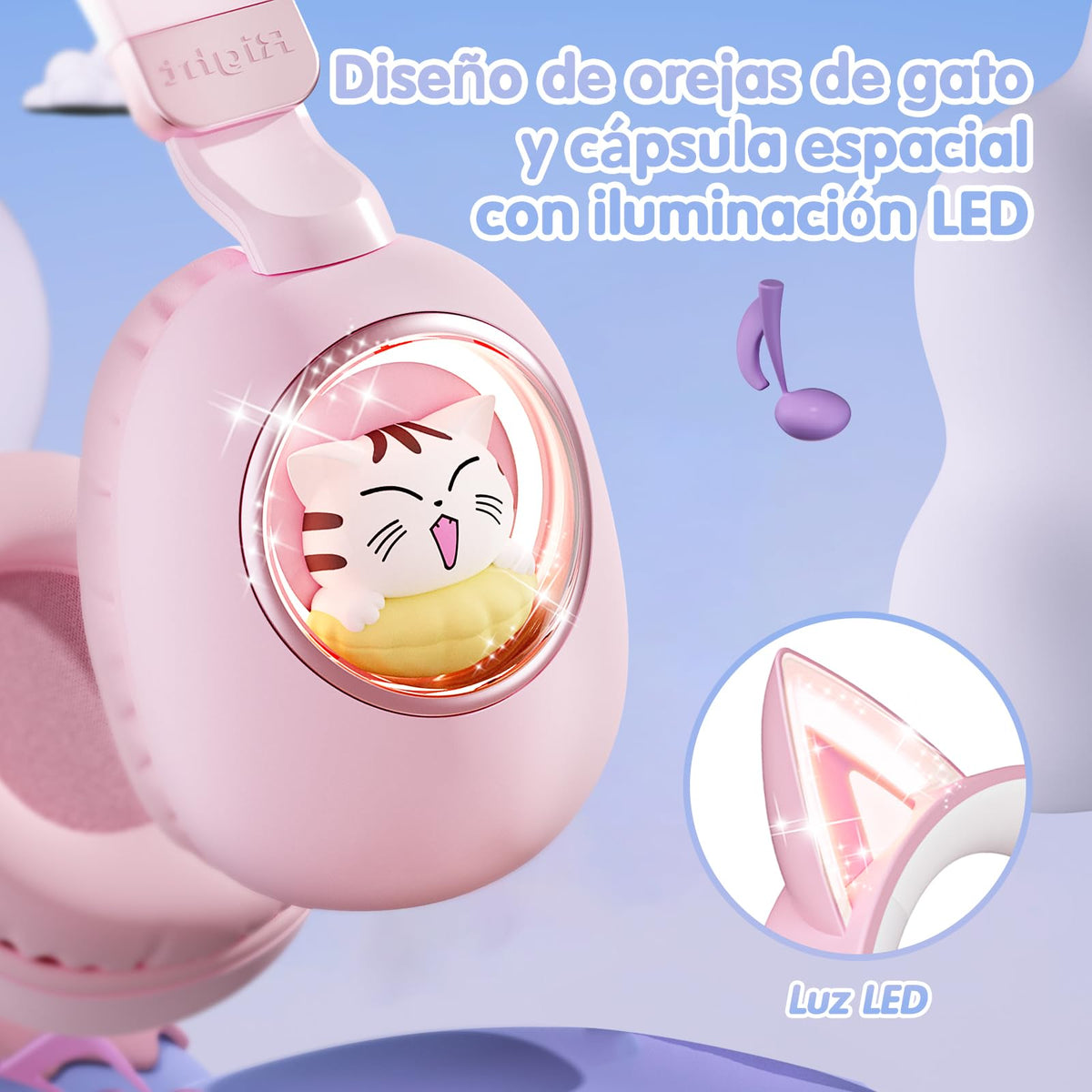 Sunvito headphones with built-in mic for clear kid-friendly calls