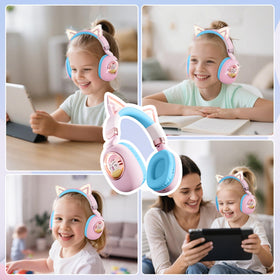 Sunvito Kids Headphones soft ear cushions for long-wear comfort.
