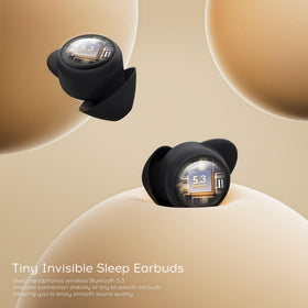 sunvito earbuds on a nightstand illustrating comfortable nighttime use