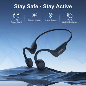 Sunvito lightweight secure-fit open-ear headphones for intense training
