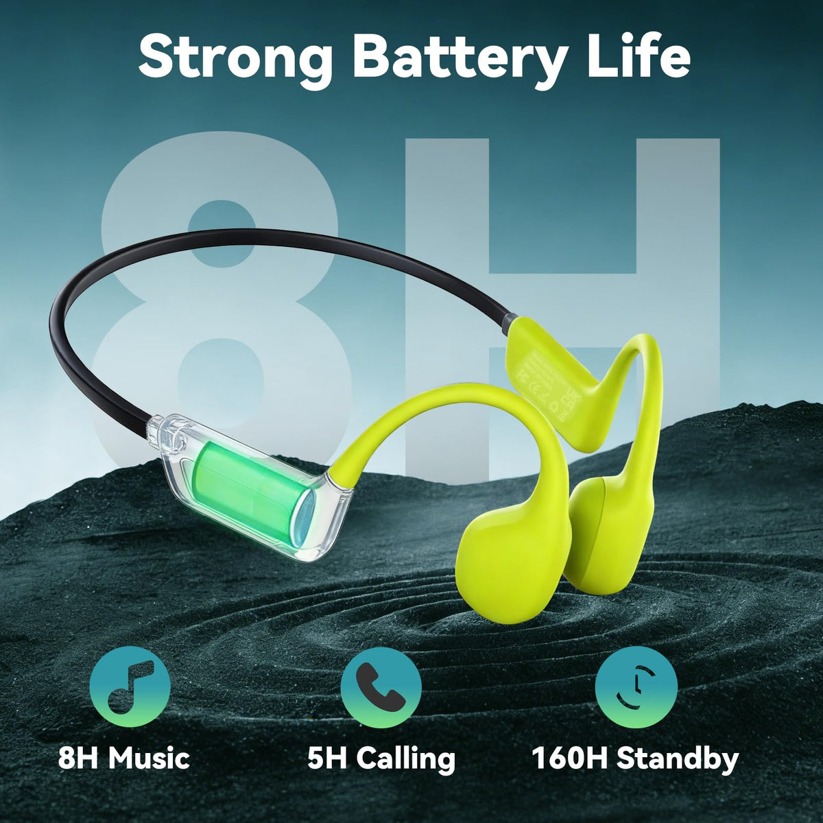 Sunvito open-ear design maintains comfort during swimming.