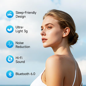 Sunvito Sleep Earbuds with invisible design for discreet night listening.