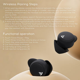 sunvito earbuds during workout showing IPX6 sweat protection benefit