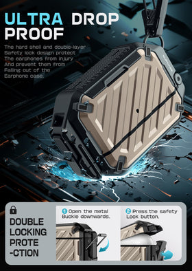 SUPCASE carabiner attached to case for easy carry and quick access benefit