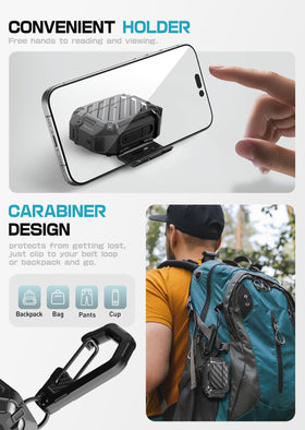 SUPCASE in hand for scale showing compact size benefit: pocket portability