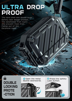 SUPCASE close-up of hard-shell after simulated drop showing impact resilience