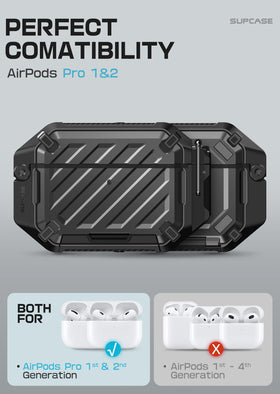SUPCASE open case showing soft silicone interior protecting AirPods Pro