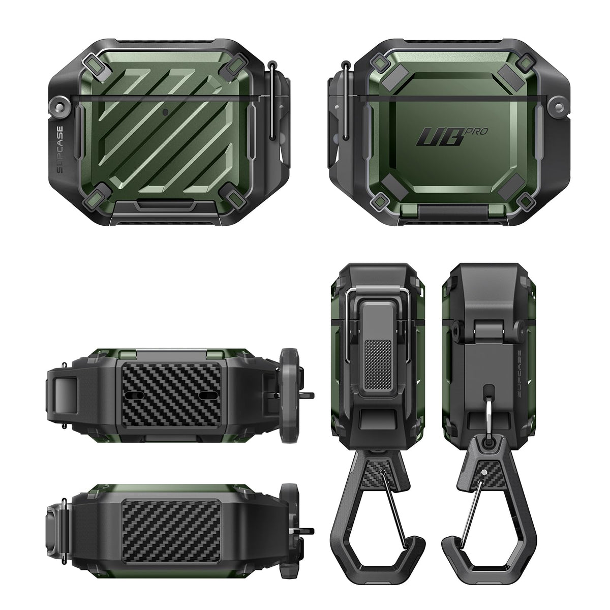 SUPCASE Guldan next to keys illustrating compact scale and portability