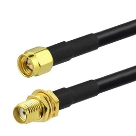 Durable bulkhead SMA cable by Superbat for rugged installations.