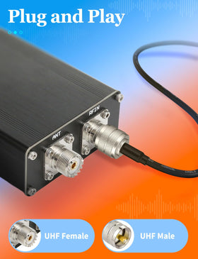 Low-loss RG58 lead compatible with HAM radio antennas.