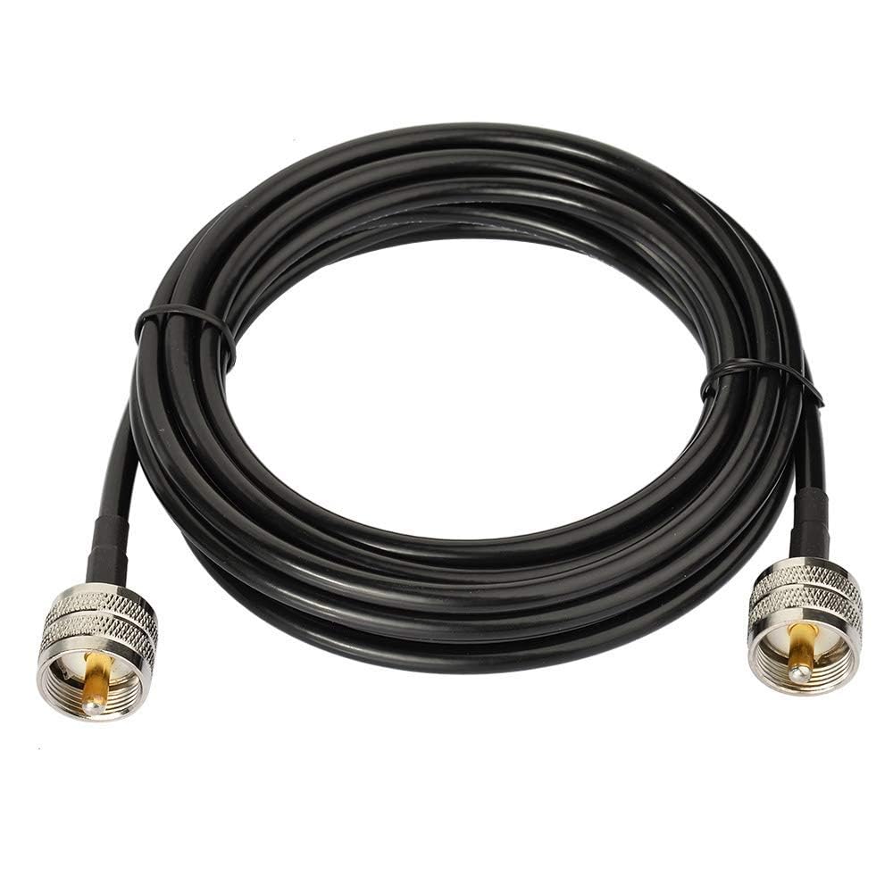 Superbat PL259 cable 6ft coaxial for outdoor antenna connections.