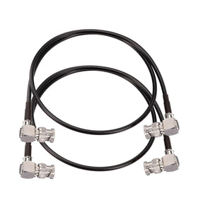 Superbat SDI cable right-angle 2ft close-up shows a durable BNC connection for professionals.