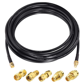 Superbat bulkhead SMA extension cable with male to female connectors for secure mounting.