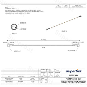 Superbat two-pack coax cables provide reliable spares for entertainment systems.