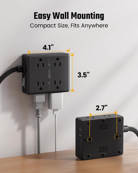SuperDANNY 1050 Joules surge protection safeguards electronics during storms
