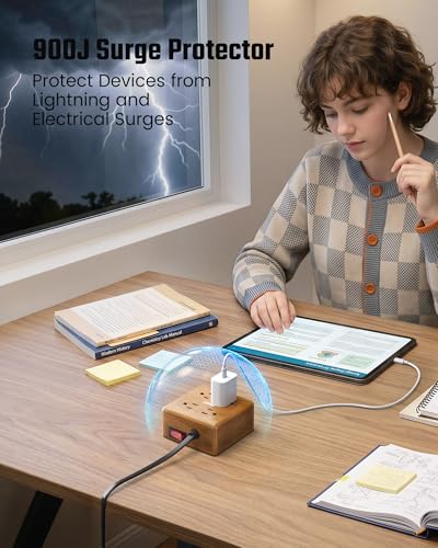 SUPERDANNY five-foot cord and grounded plug delivering stable power