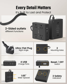 SUPERDANNY lifestyle shot in a dorm room organizing devices and reducing cable clutter