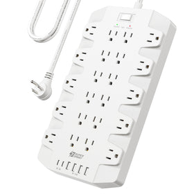 SUPERDANNY front view showing 22 outlets and USBs for versatile charging