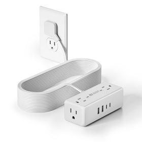 SUPERDANNY front view showing all outlets and ports and organized charging