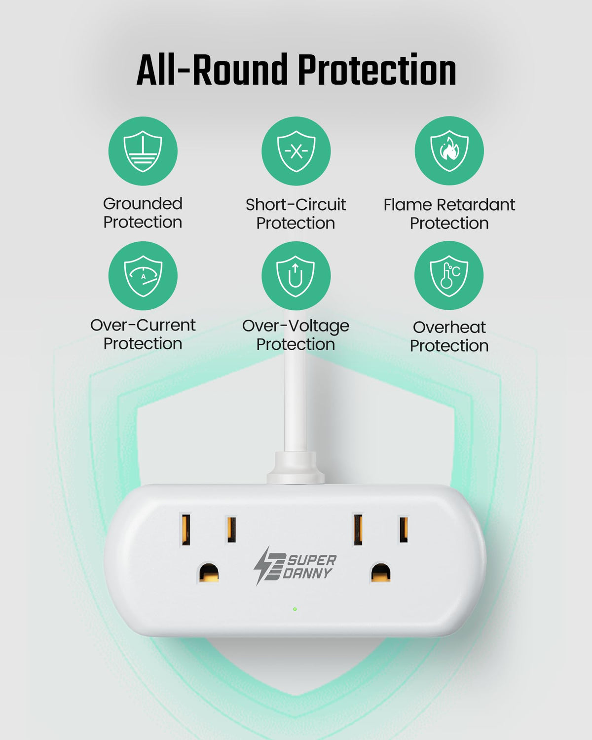 SUPERDANNY fire-resistant housing detail emphasizes safety-conscious design.
