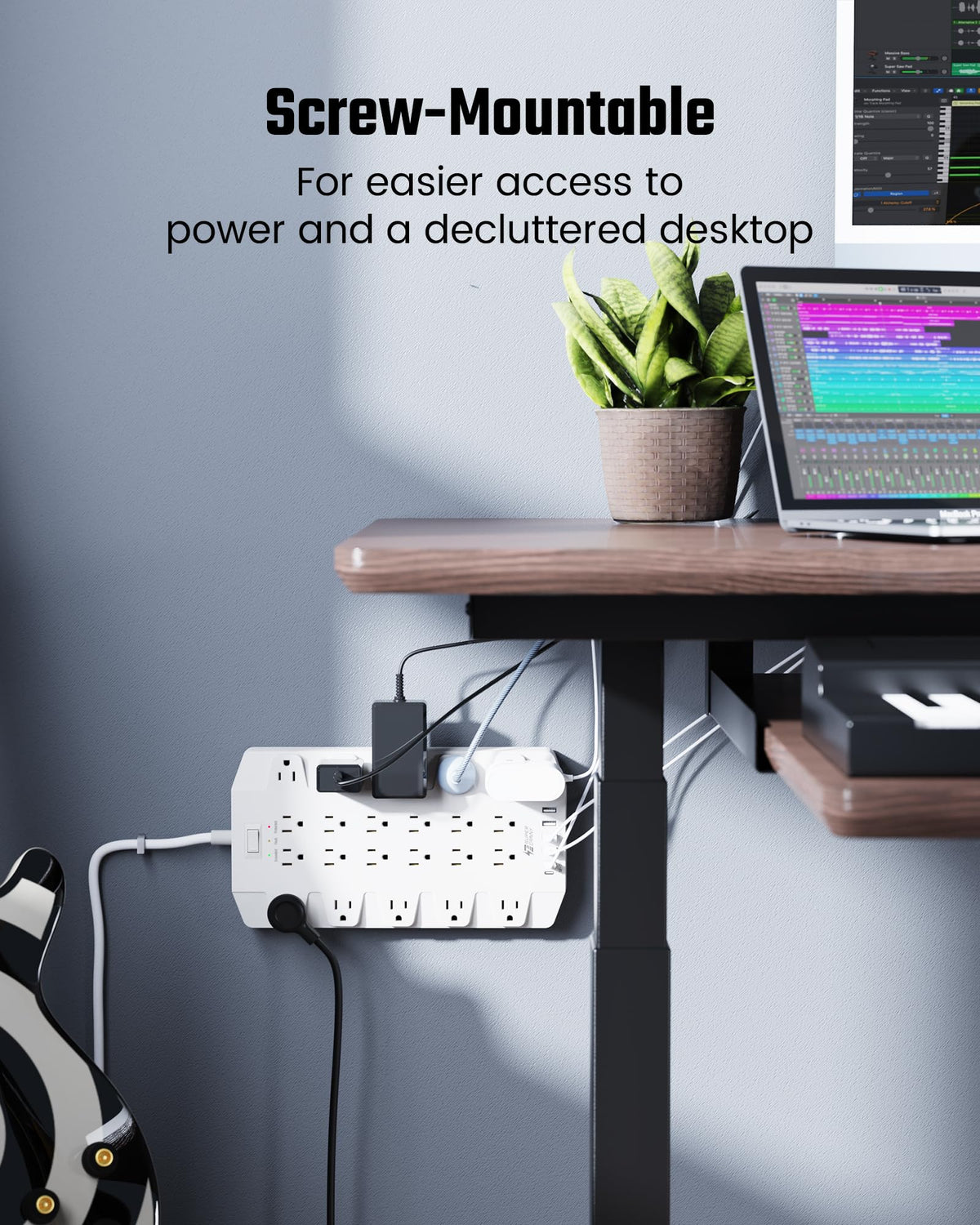 SUPERDANNY installed in gaming room powering console, PC and monitors