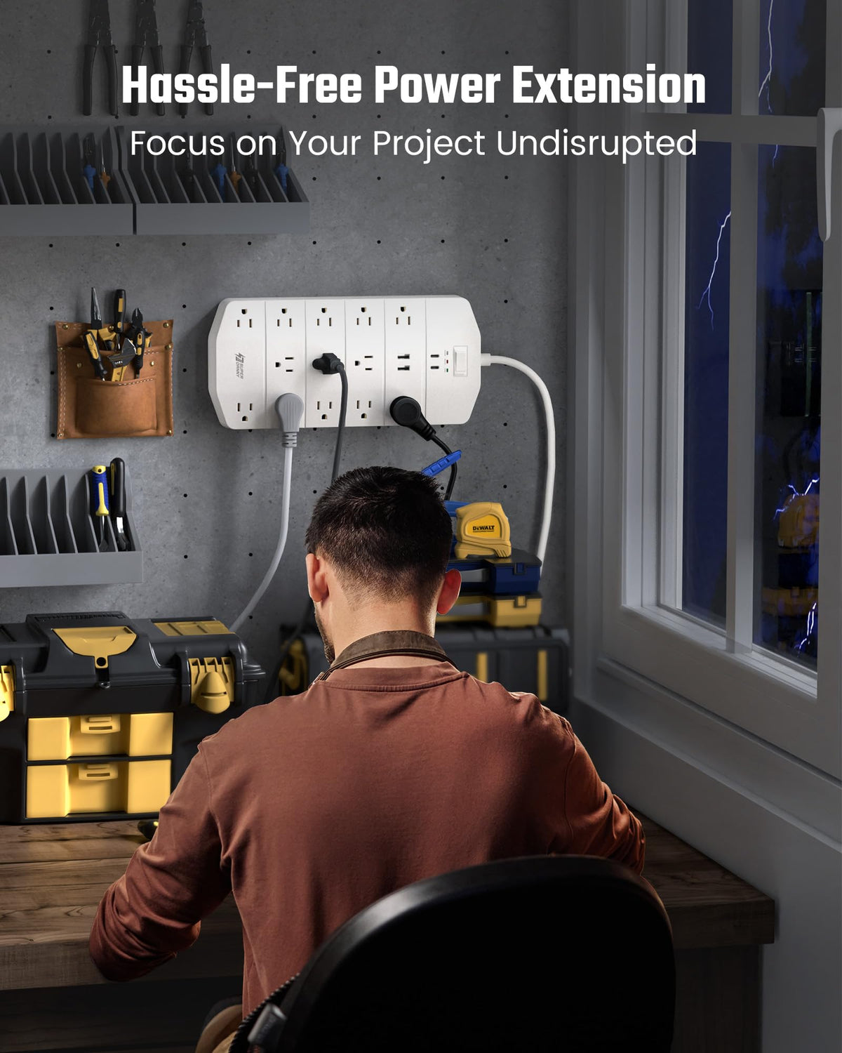 SUPERDANNY next to smartphone to show size and outlet scale for planning