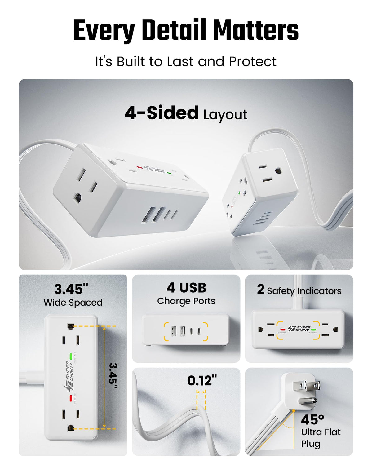 SUPERDANNY size comparison in hand showing compact footprint and portability