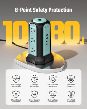SUPERDANNY top switch and USB ports for easy one-touch control benefit