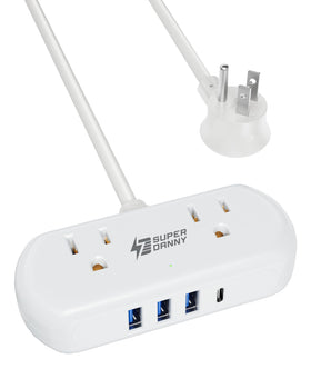 SUPERDANNY travel-friendly setup ideal for dorms, offices, and hotels.