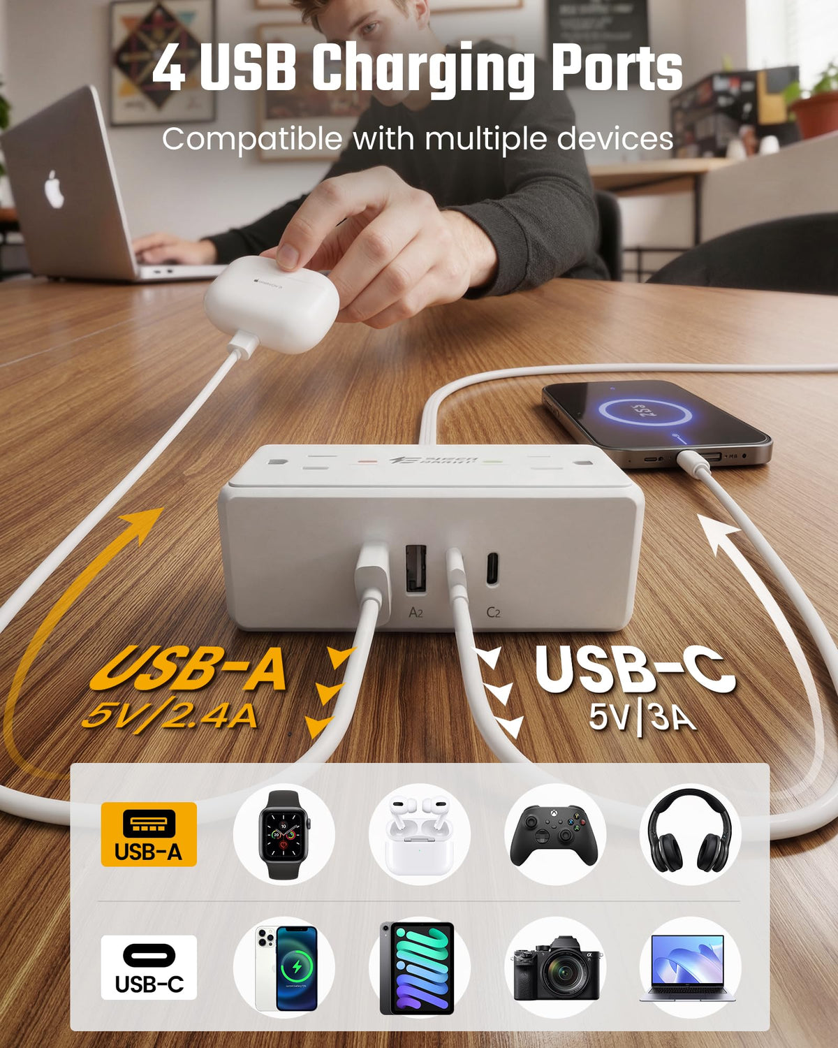 SUPERDANNY ultra-thin 0.3-inch profile blends with walls