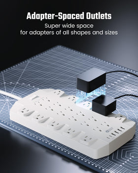 SUPERDANNY USB ports detail illustrating USB-C and USB-A fast charging