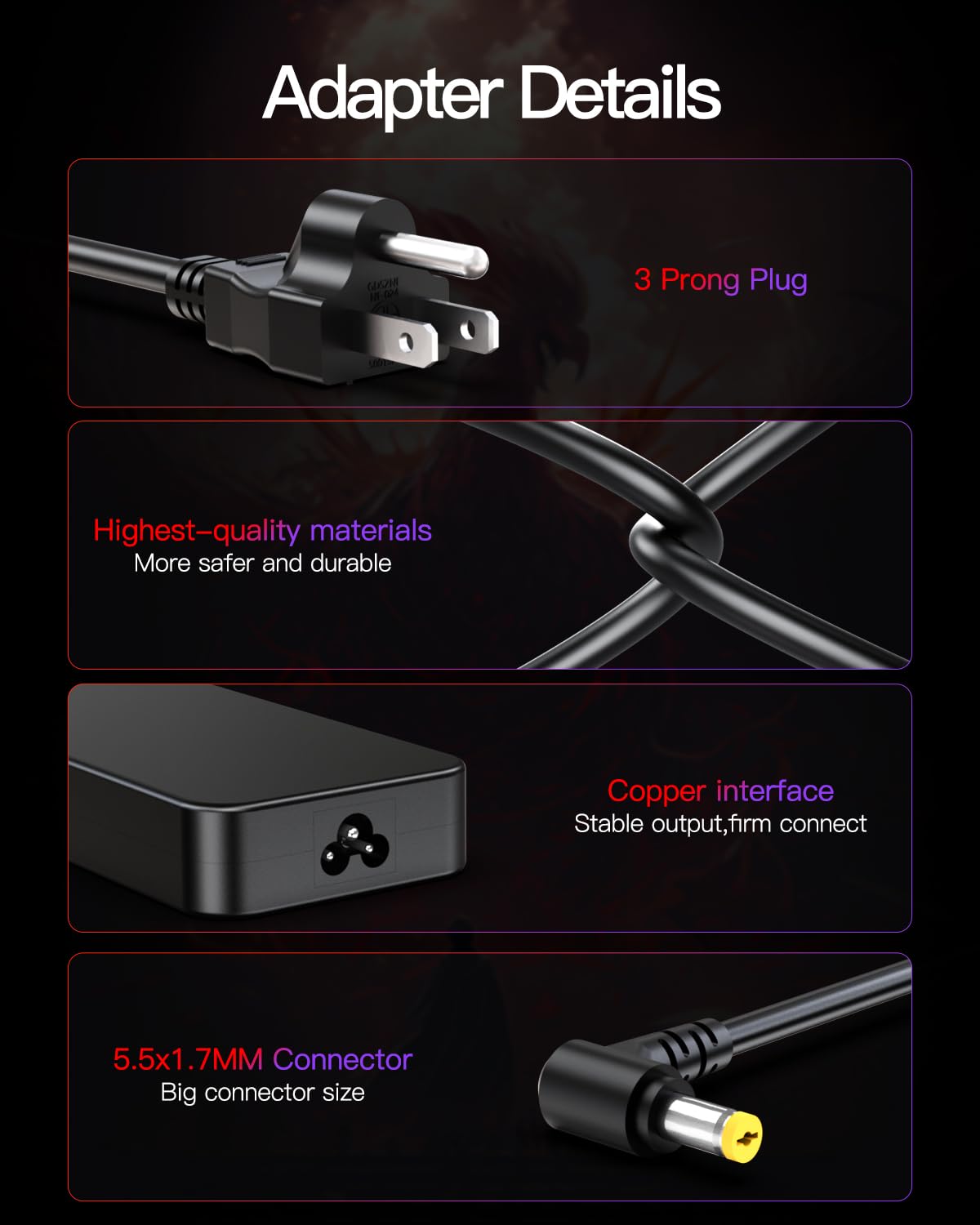 Superer 135W charger ready for home or office use.